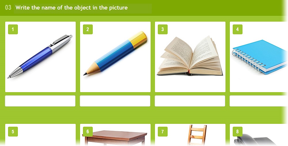 Lang-Land.com - Unit 3 – «Write the name of the object in a picture»